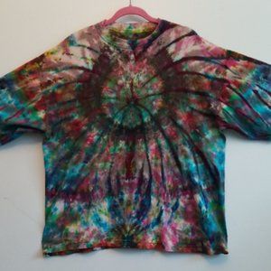 Men's 2X One-of-a-kind Hand tied Hand dyed Tshirt